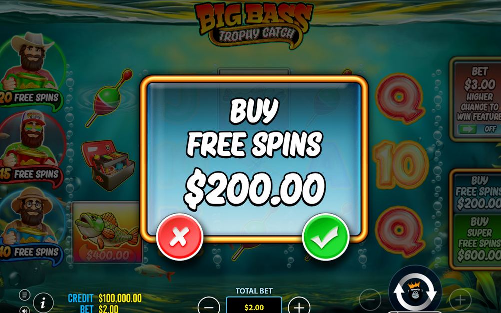 Bonus trigger screen showing Scatter symbols on the reels