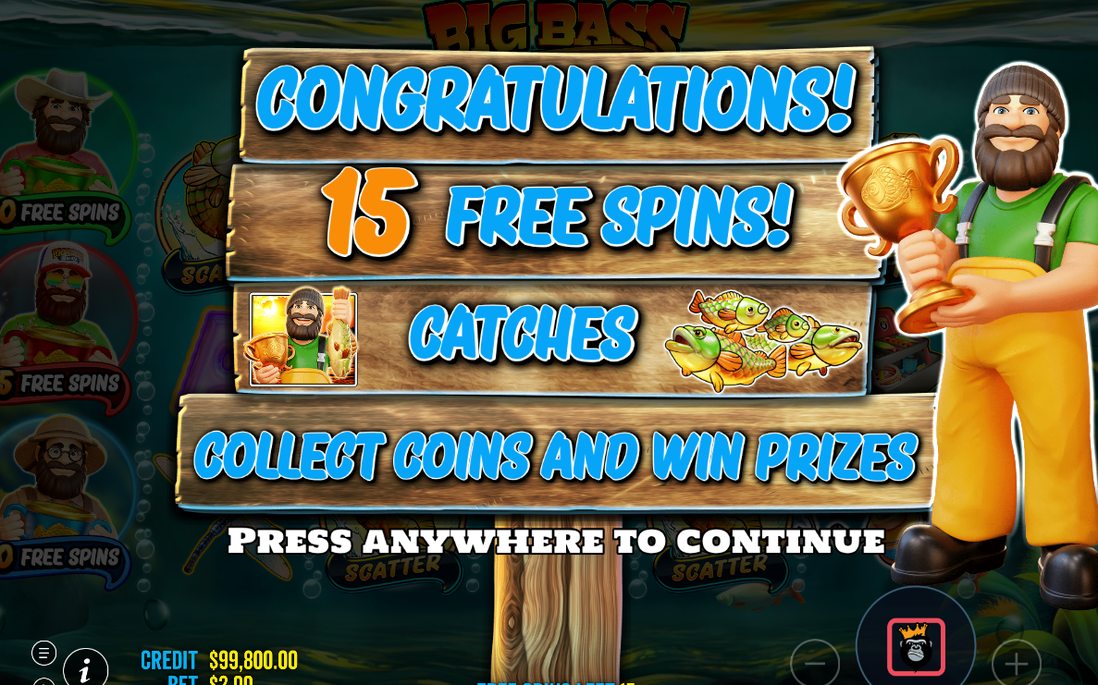 Free Spins with X2 ALL WINS modifier and extra spins